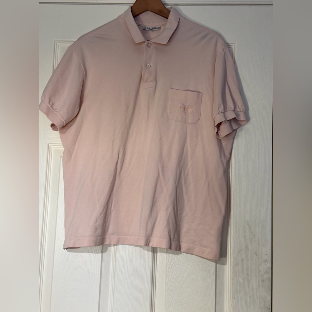 Vintage Céline Triomphe Polo Shirt PTP 24”